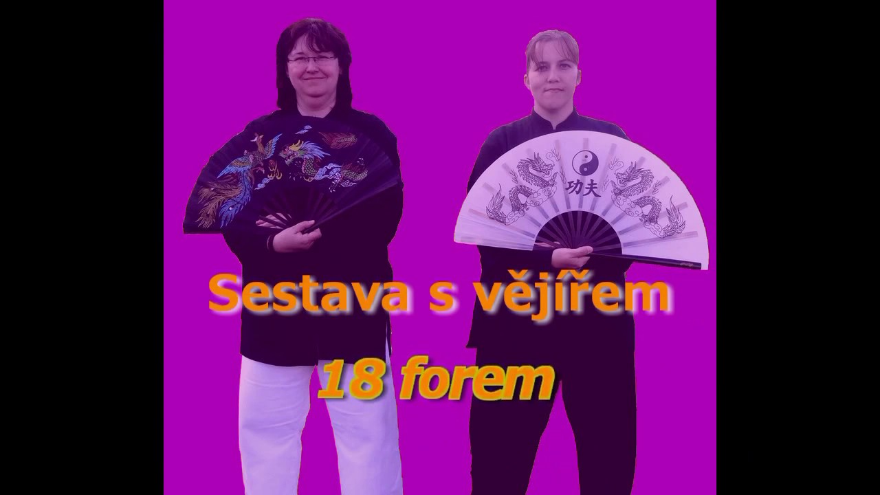 Tai chi vějír 18 forem (taiji fan 18 forms)