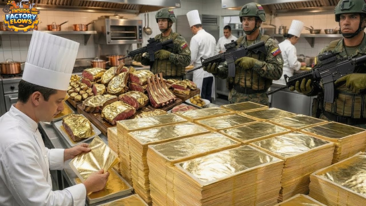 Inside Edible Gold Production 🟡 | How 24K Gold Becomes Safe to Eat