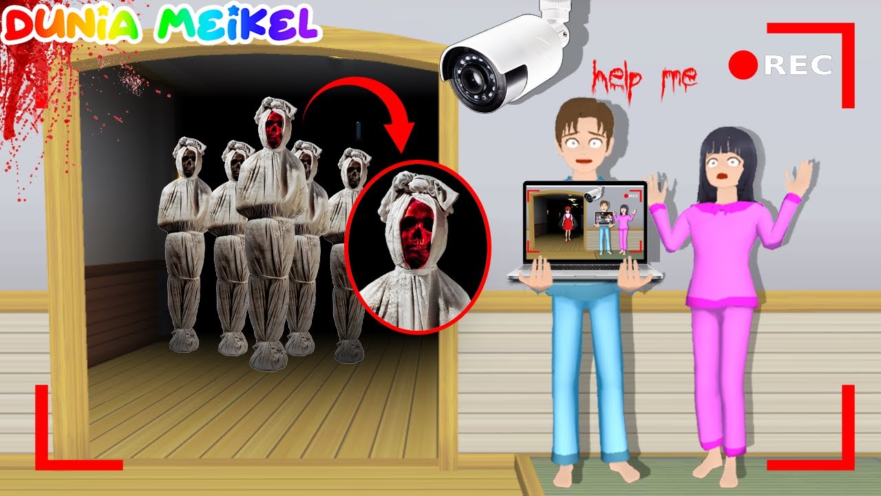 Yuta Mio Panik CCTV Rekam Penampakan PASUKAN HANTU POCONG Masuk Ke Rumah Yuta😱