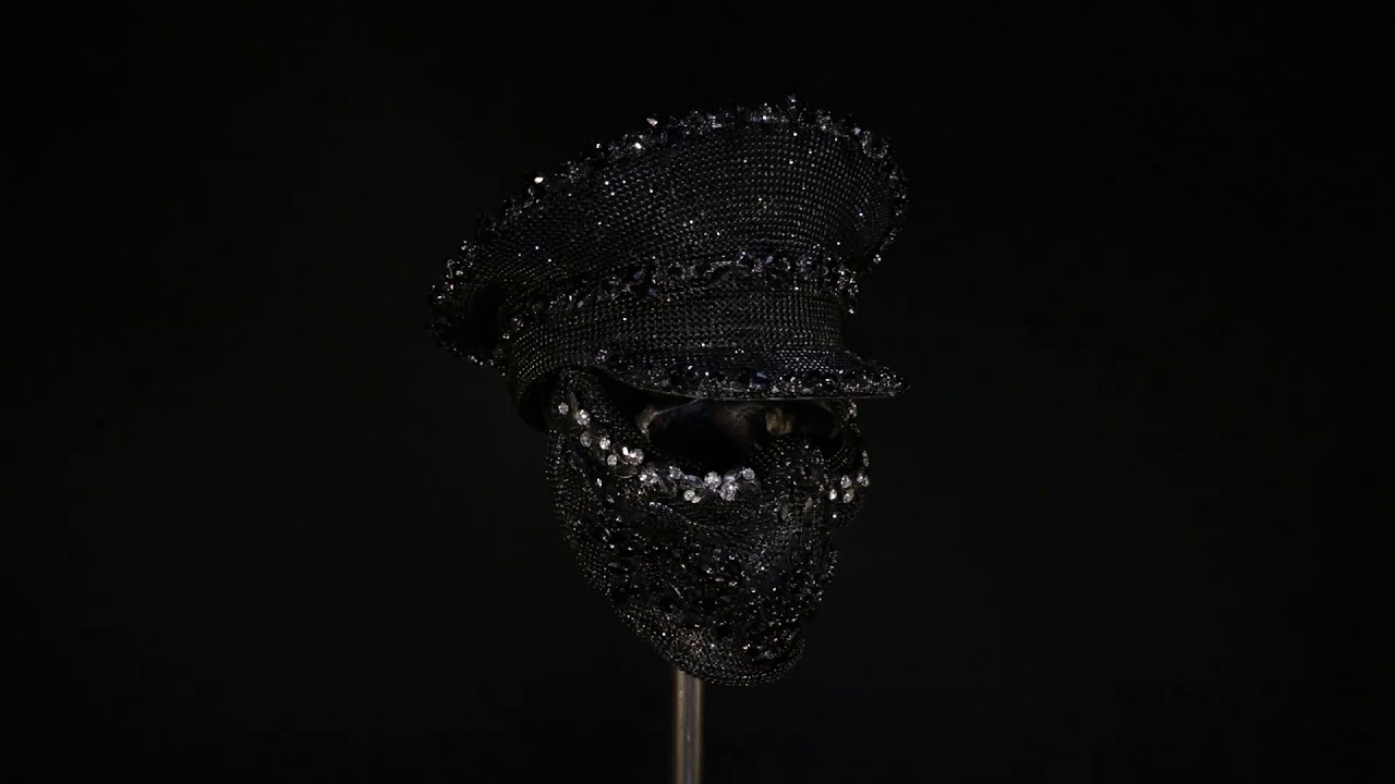 Pearl Trimmed Black Crystal Military Set - Cosmo And Donato
