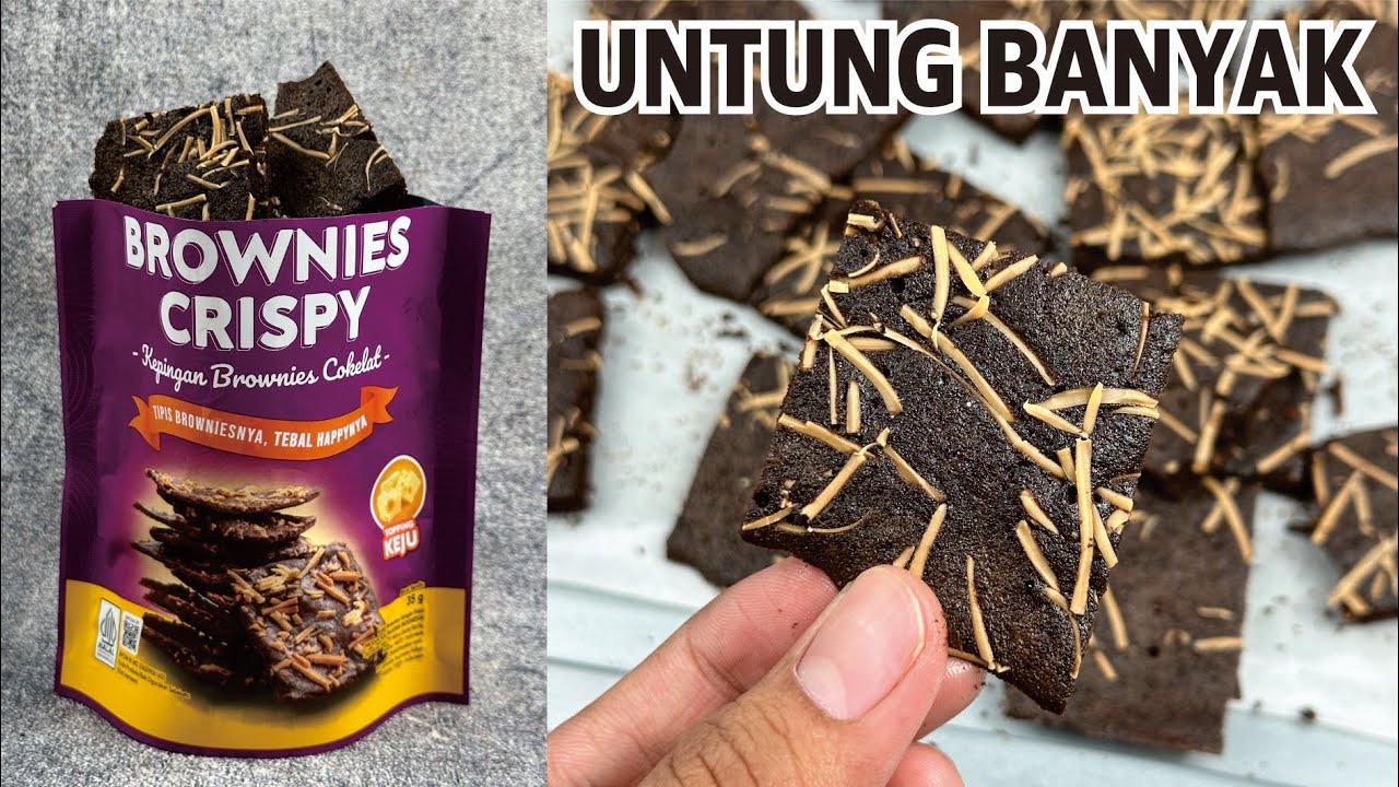 Ide Jualan BROWNIES CRISPY Modal Murah untung Banyak!! NYOKLAT ENAK BANGET