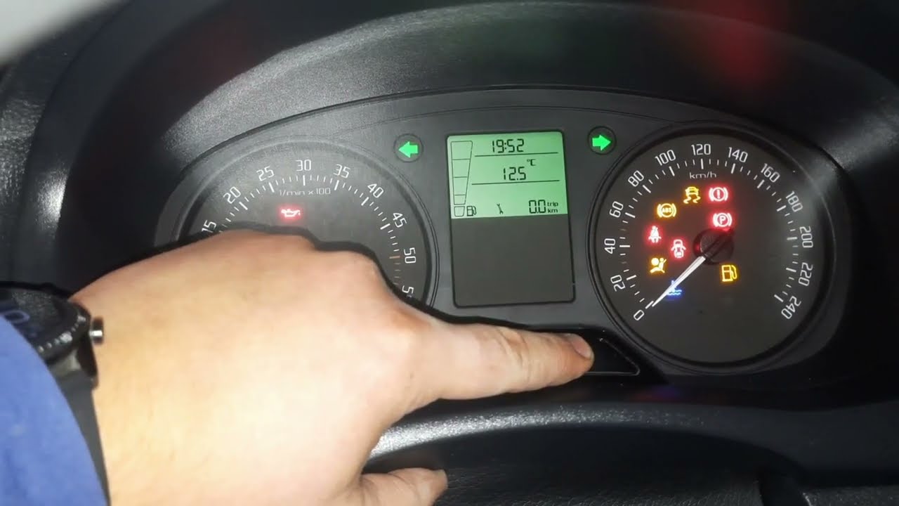 kasowanie inspekcji kluczyka oleju licznika przebiegu w Skoda