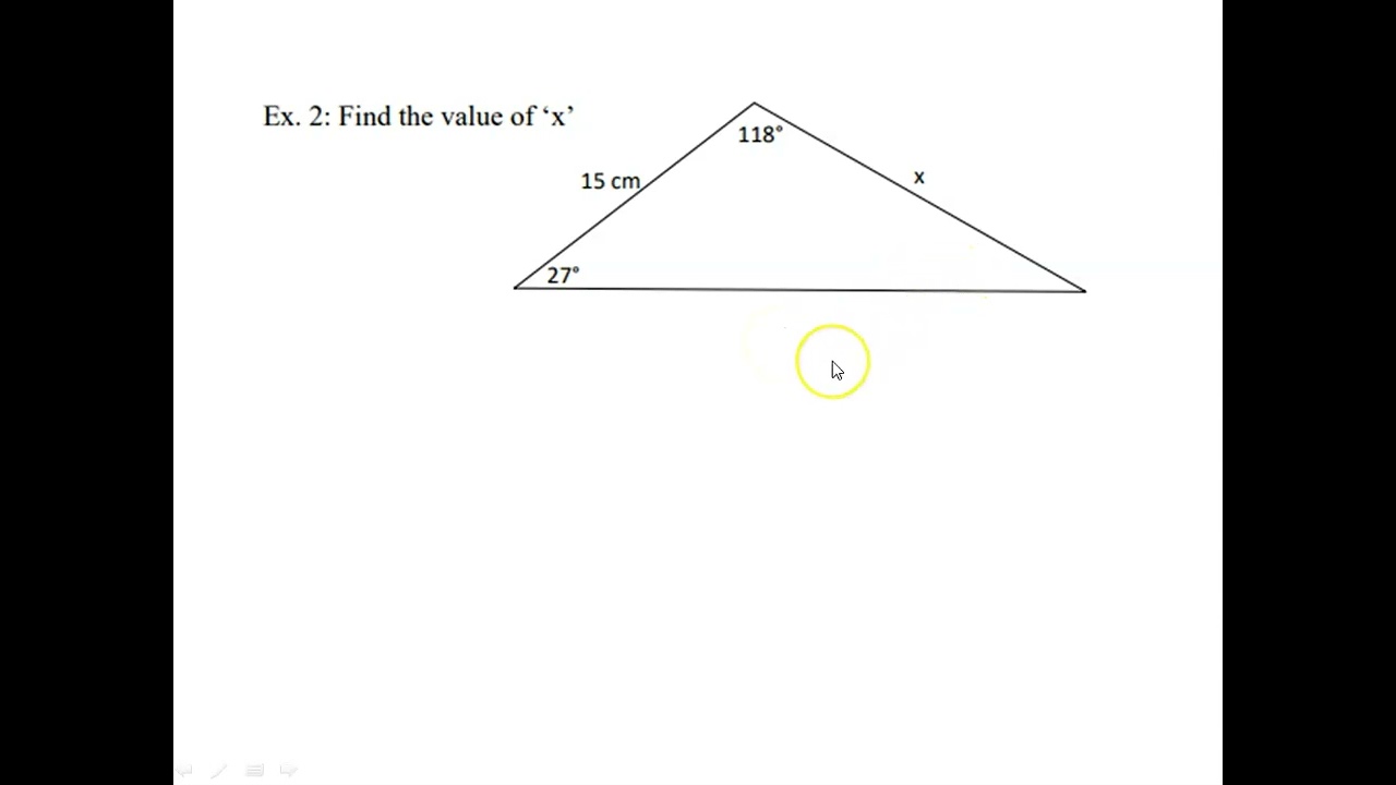 Dropping a Perpendicular in a non right triangle