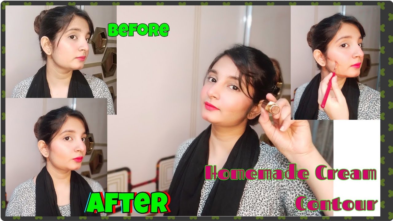How to make cream Contour At Home #homemade  #creamcontour #easymethod #hamna'slife