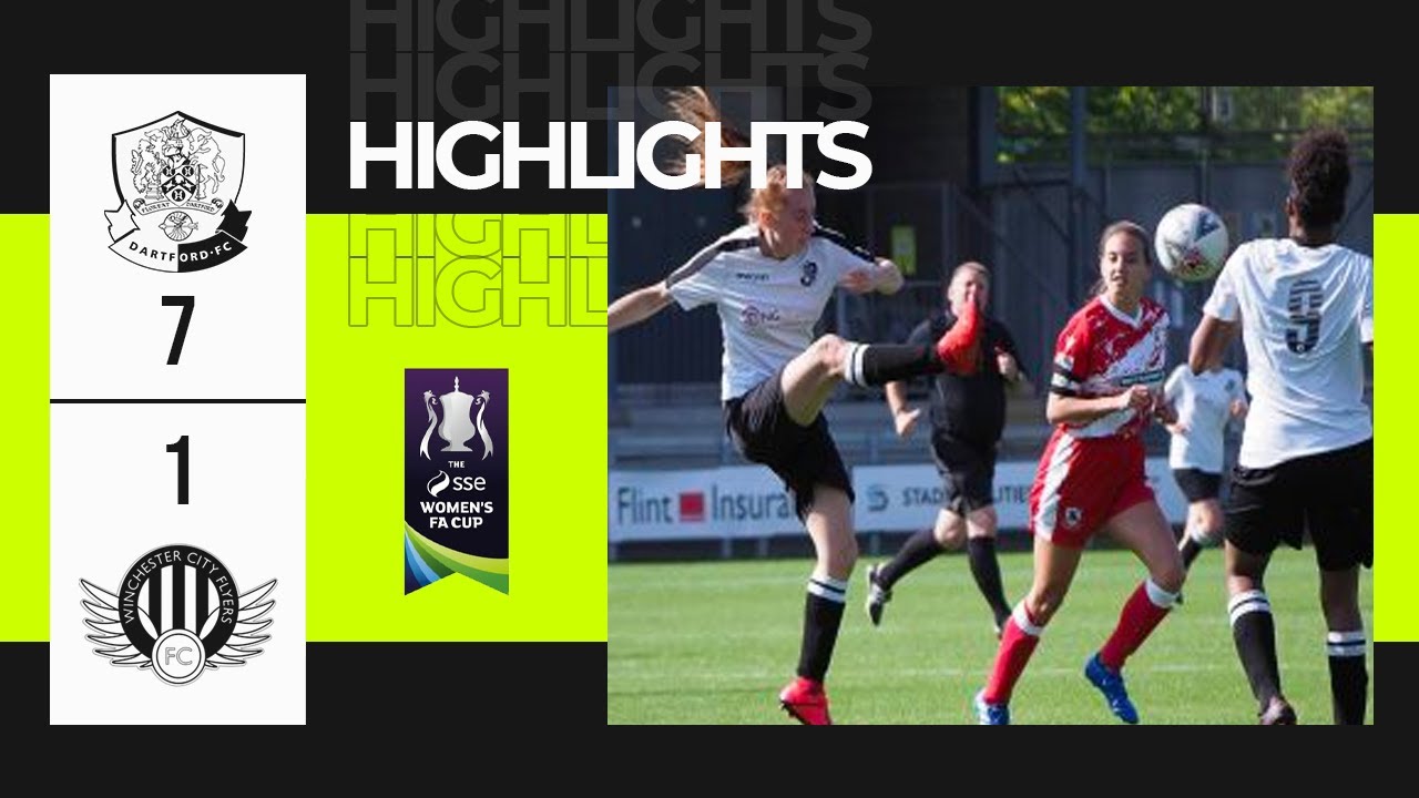 Dartford Womens 7 - 1 Winchester City Flyers | FA Cup First Qualifying | DFCTV Highlights 05/10/20