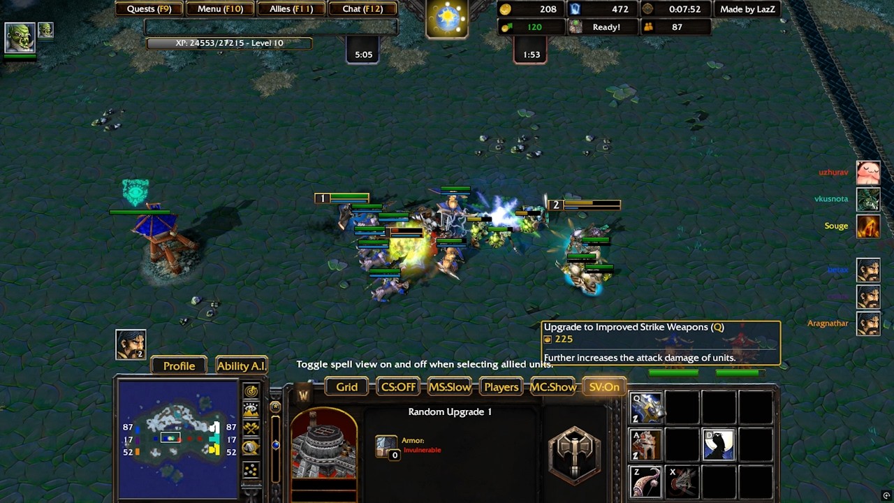 Warcraft 3 Reforged Direct Strike - Intense Battle Gameplay (No Commentary)