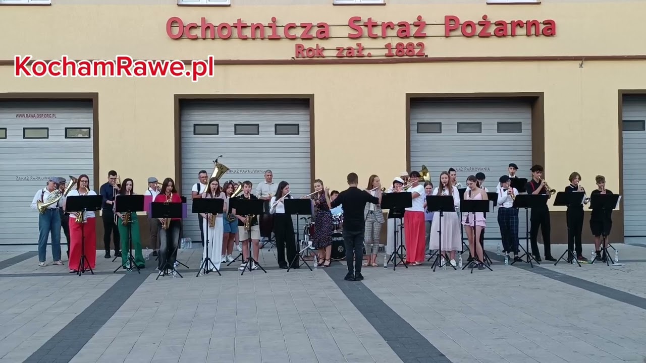ORKIESTRA OSP RAWA MAZOWIECKA - Muzyczne Podw&oacute;rko 2025 - KochamRawe.pl TELEWIZJA 