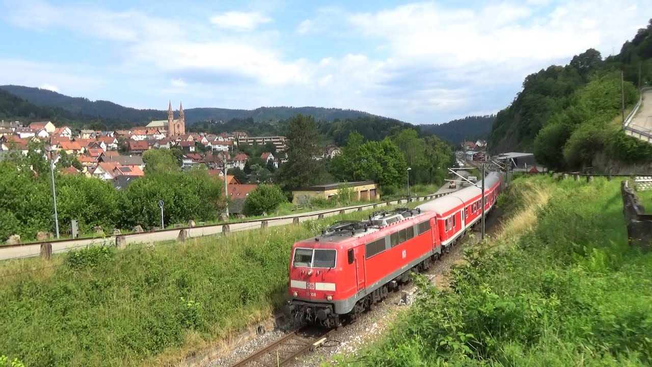 Zugverkehr auf der oberen Murgtalbahn(Forbach-Freudenstadt)