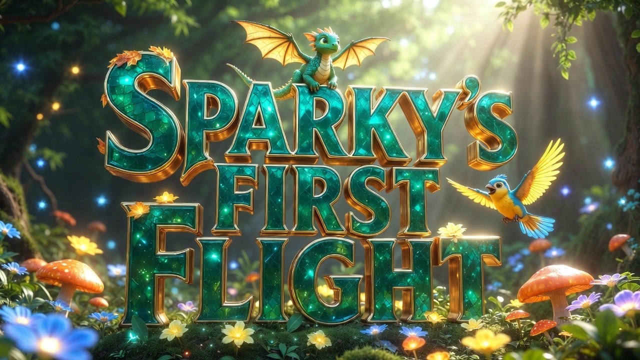 Sparky the Little Dragon Learns to Fly | Heartwarming Picture Book for Preschoolers