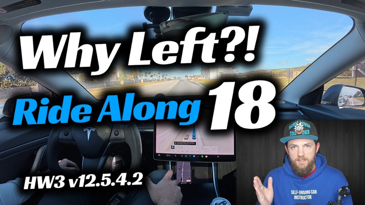 Tesla's FSD REALLY Loves the Left Lane | Ride Along 18