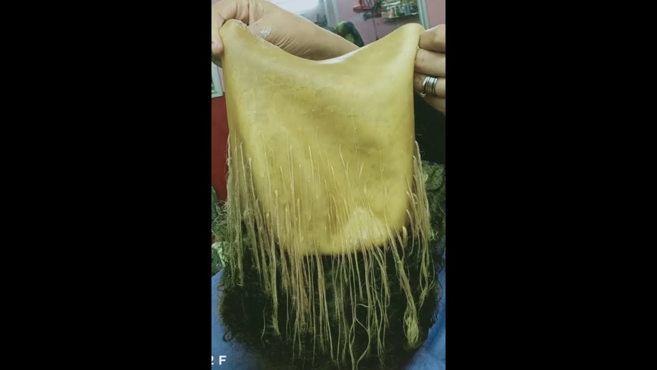 طريقة استخدام خصل الكاب(الطاقيه) وعمل رنساج للون الزتونى