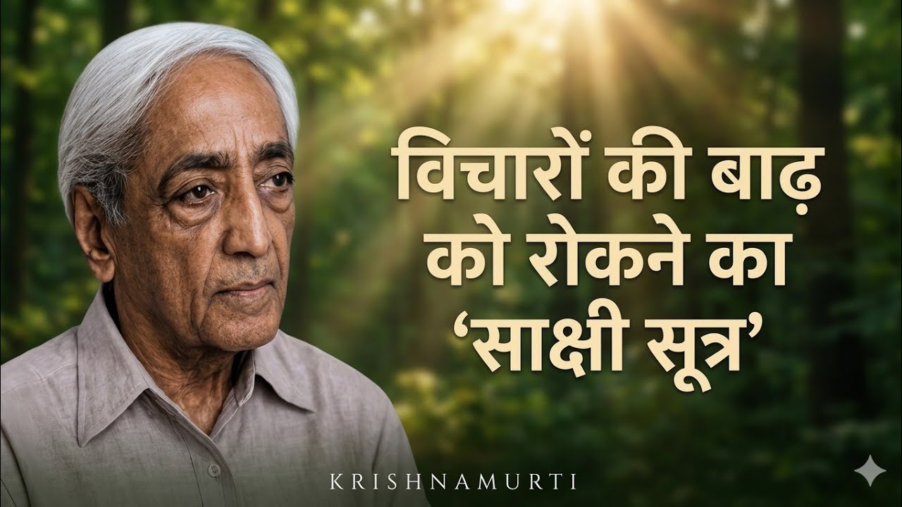 How to Stop Overthinking Instantly | Krishnamurti’s Witness Technique Explained
