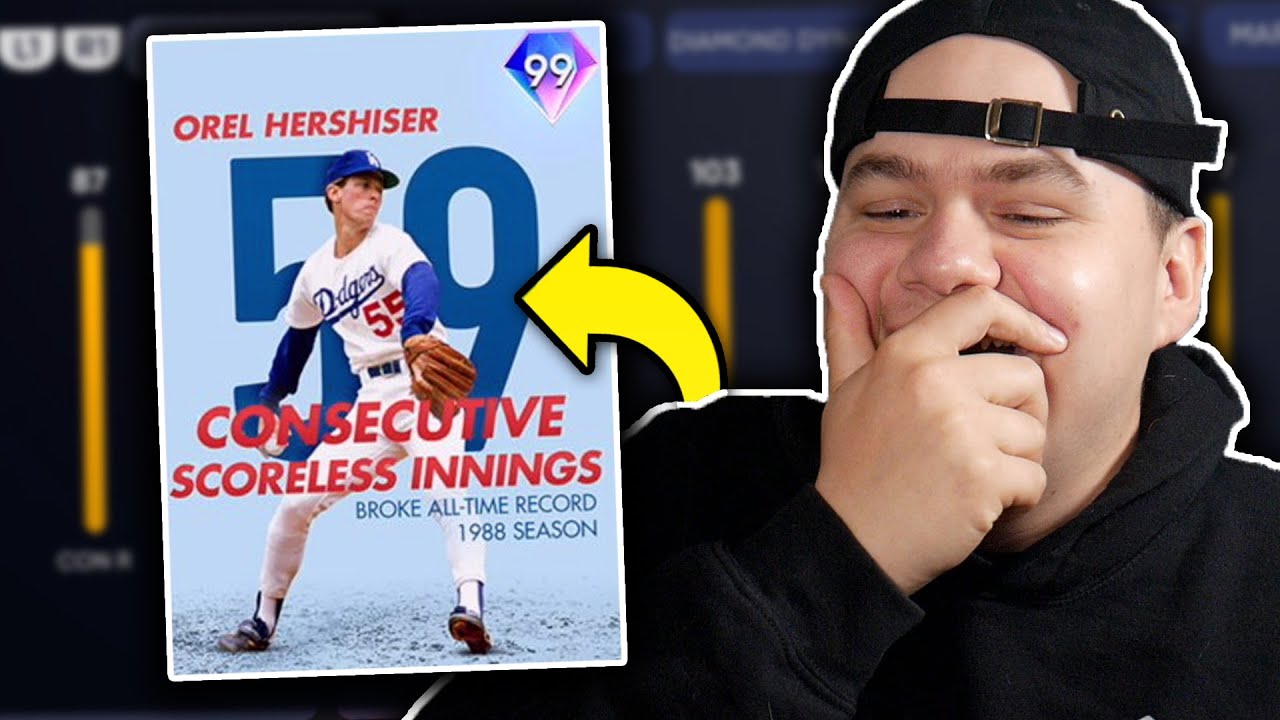 I threw over 160 pitches with 99 Orel Hershiser..