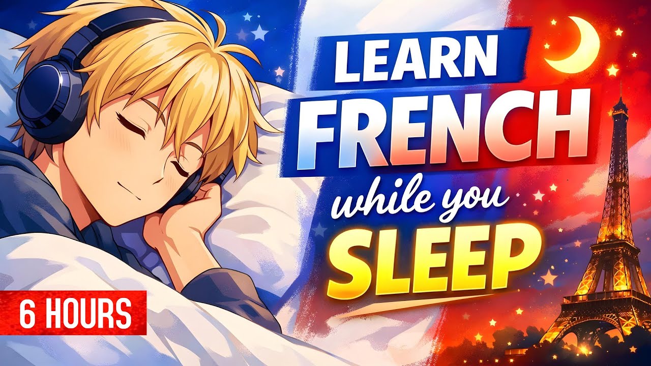 Learn French Effortlessly While Sleeping | 1500 Bilingual Phrases | Full 6 Hour Session