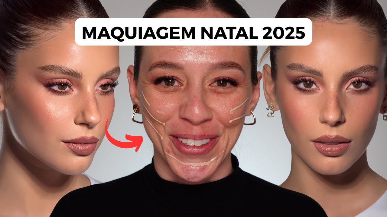 Maquiagem de NATAL 2025 inspirada no Pinterest🎄✨ Tutorial Fácil e Glam | LITA MELLO