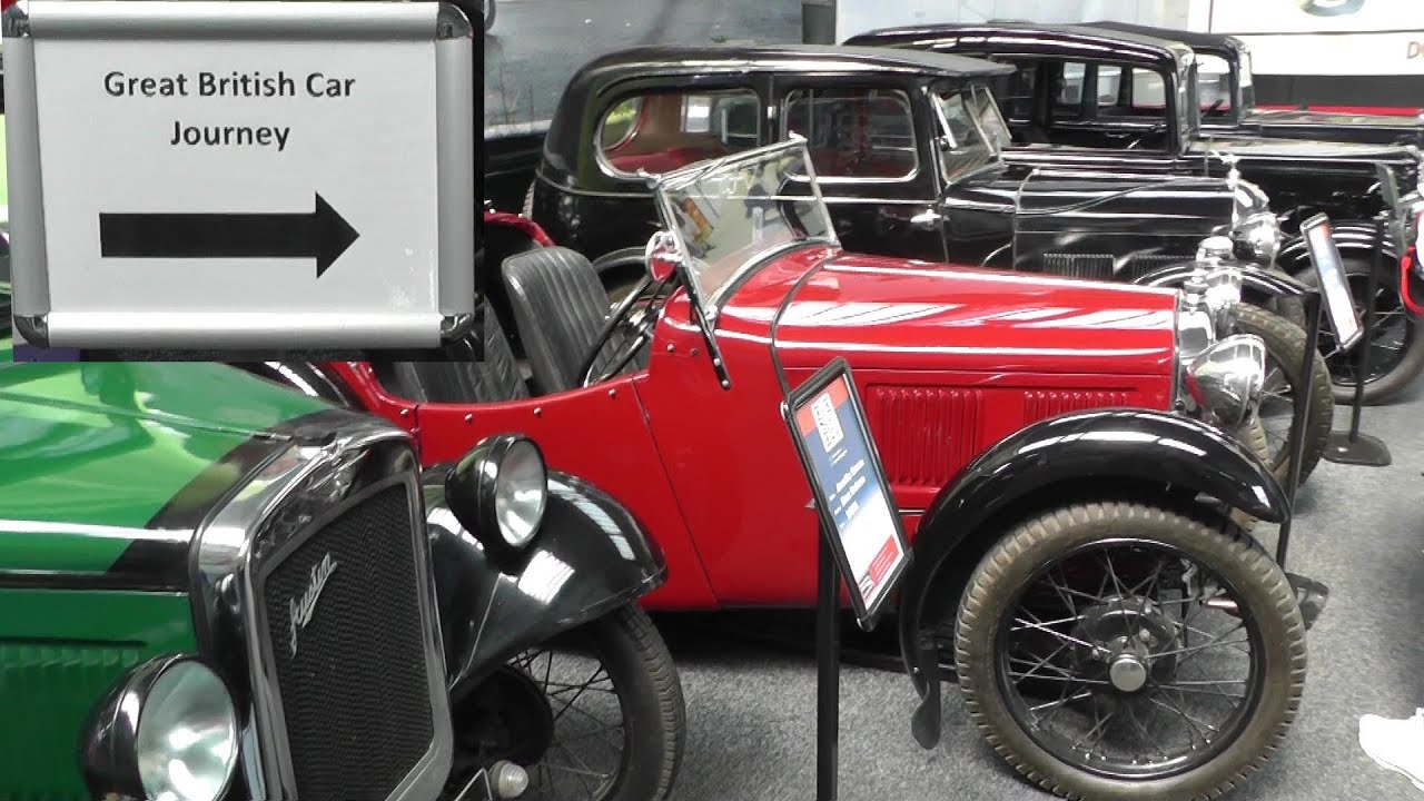 A Great British Car Journey Museum. Austin, Ford, Rover, Jaguar, Land Rover, Bentley