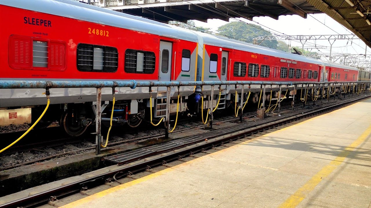 Central Railways Brand New LHB Train Rake in Transit at Pune Junction Railway Station