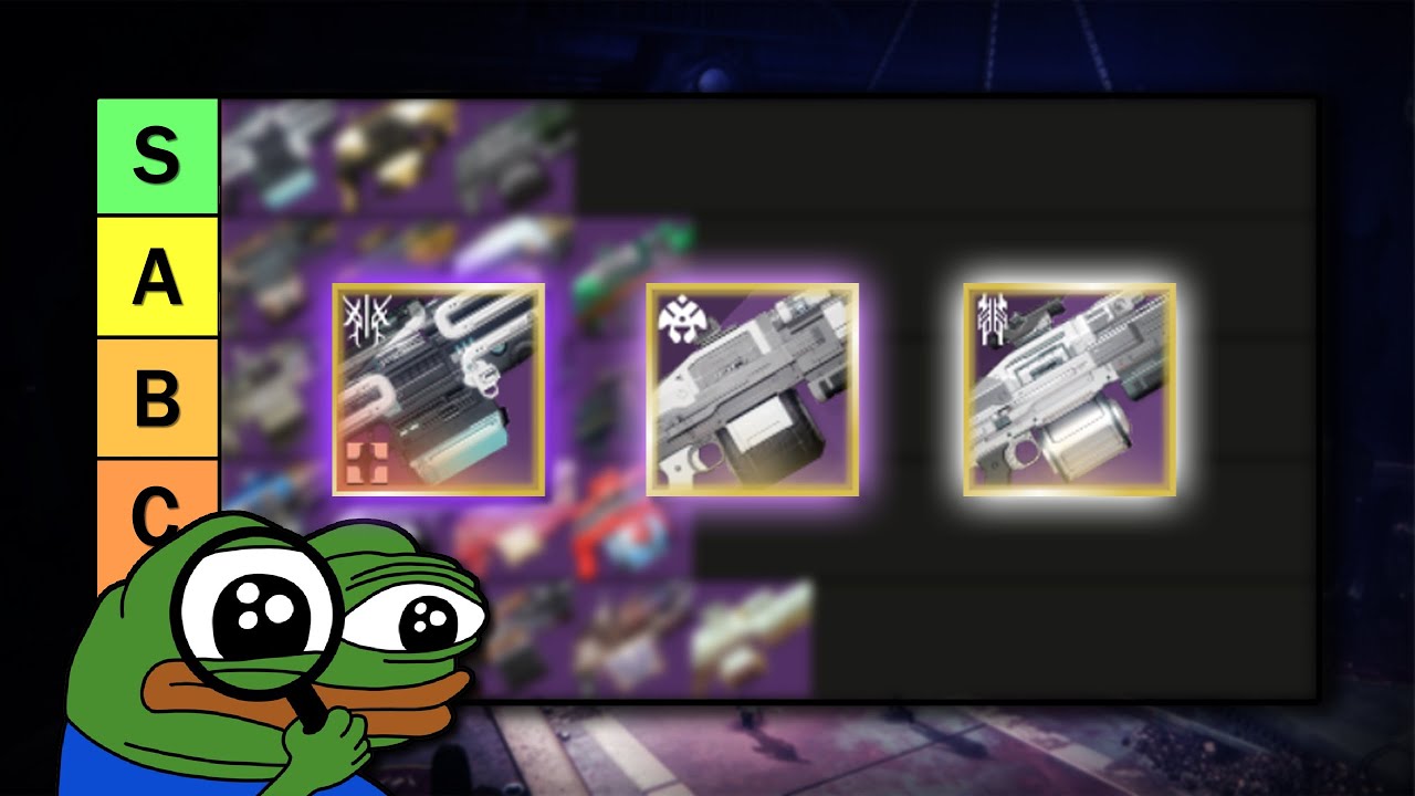 Ranking Every Legendary Machine Gun in Destiny 2 for Endgame PvE