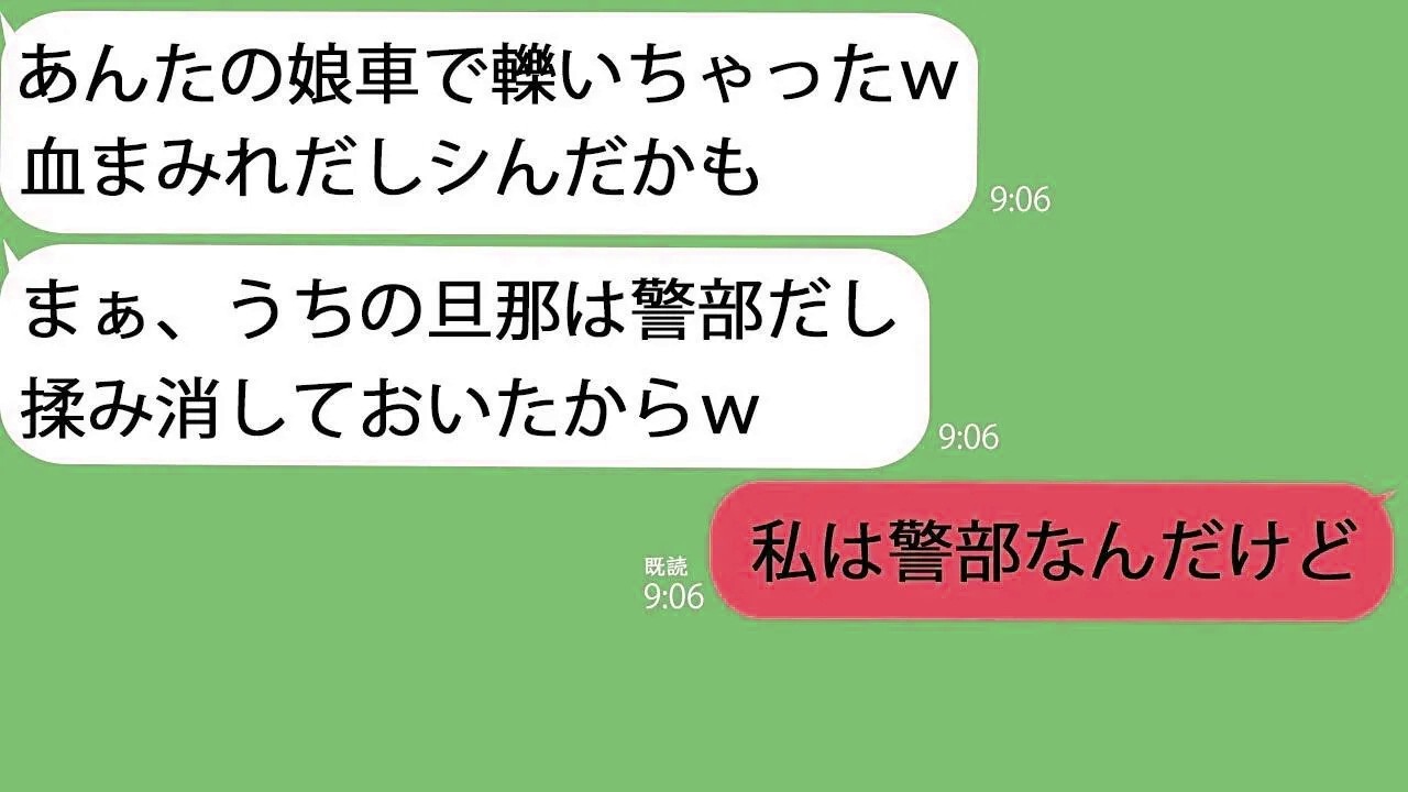 【LINE】私の娘を車で轢いたママ友｢旦那は警察官だから揉み消したわｗ｣→一切反省をする気のないクズを徹底的に制裁してやった【総集編】