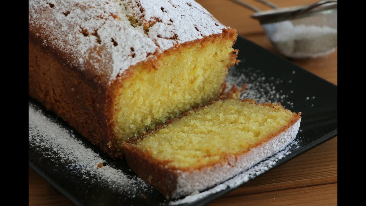Vanilla Pound Cake With Butter-Vanilla Glaze!!Extremely Moist cake!!