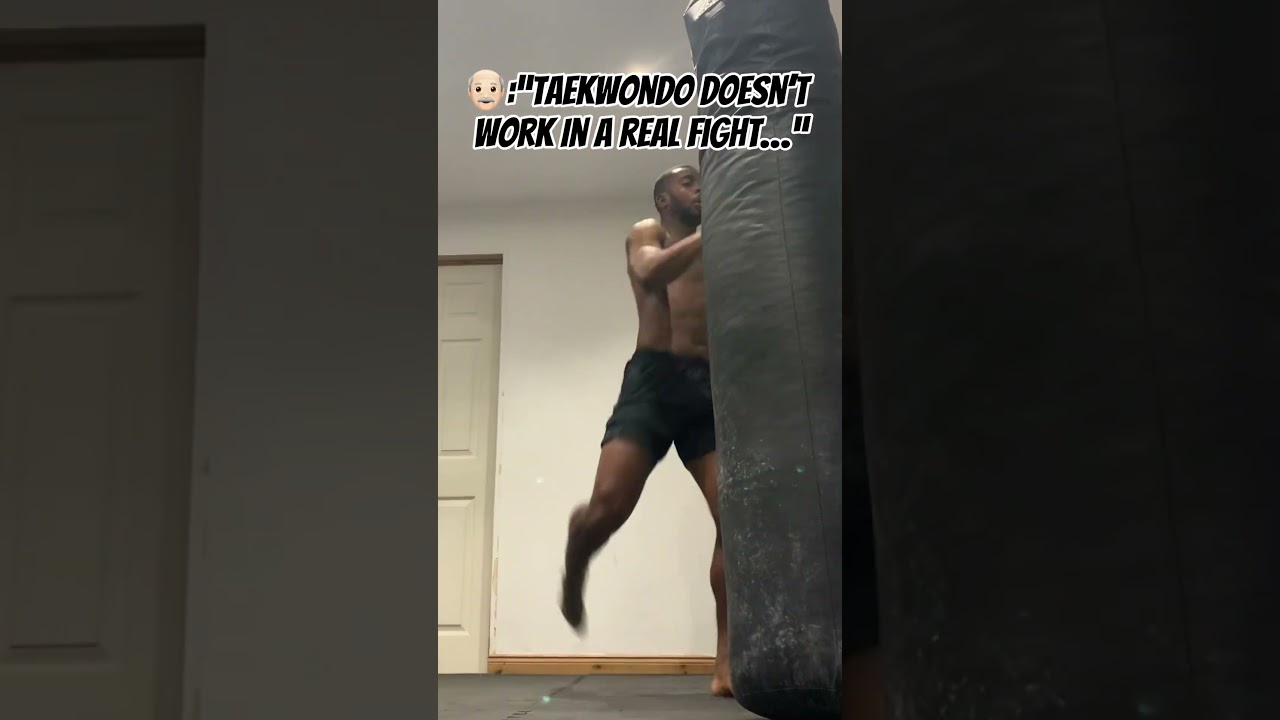 They said taekwondo doesn&rsquo;t work in a real fight&hellip;