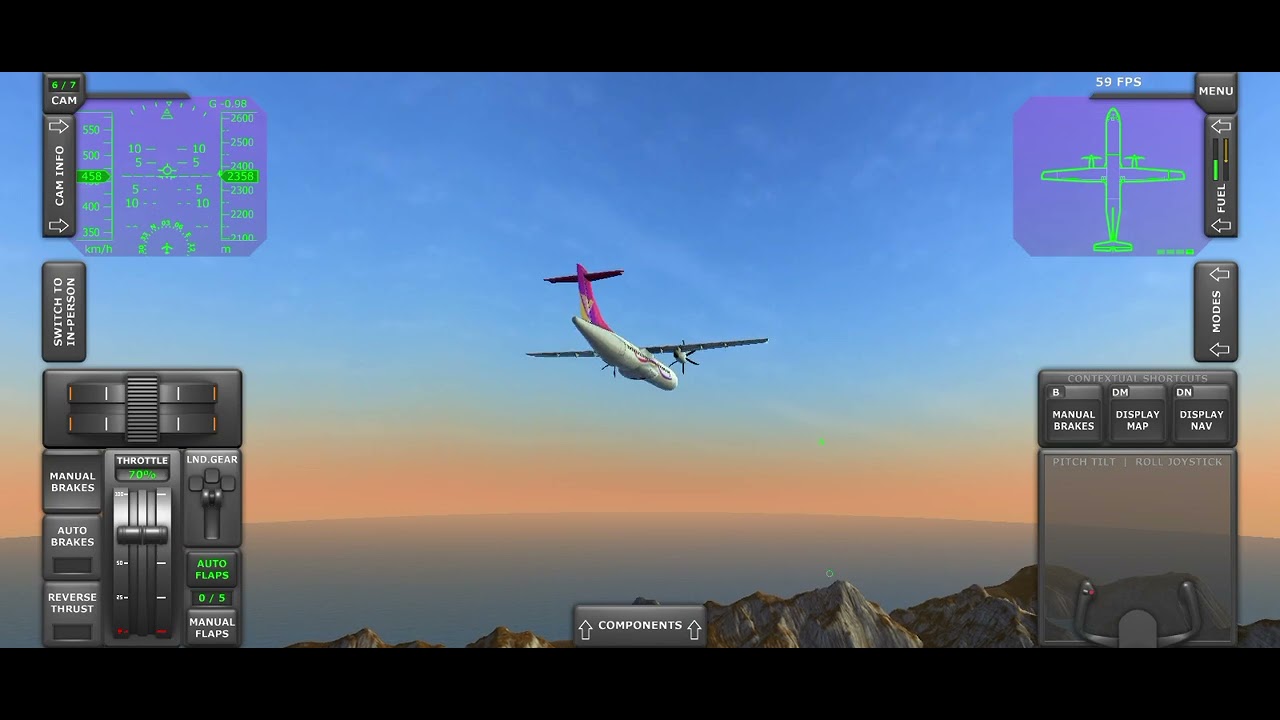 Turboprop flight simulator for every device