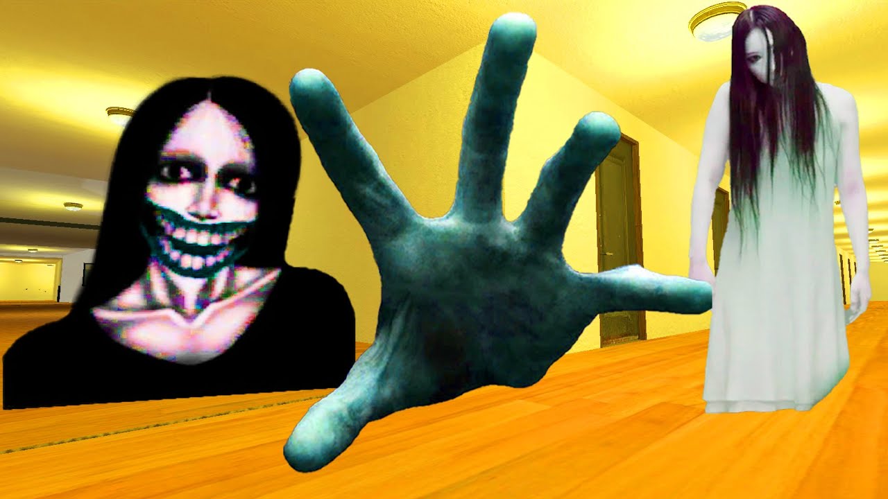 Kuchisake Onna, Scary Hand And Kayako Saeki in the Hole NEXTBOT GMOD #gmod #nextbots