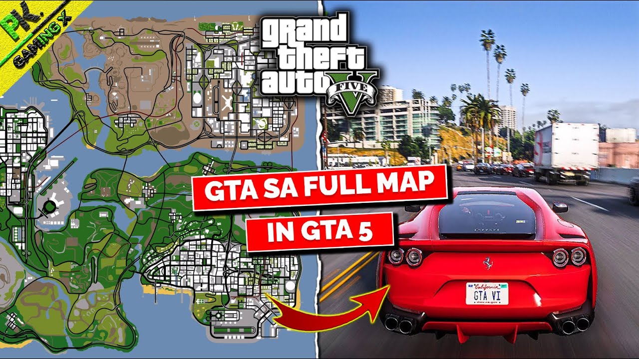 How To Install GTA San Andreas Full Map In GTA 5 || GTA SA Map Mod For GTA V || Easy Tutrorial