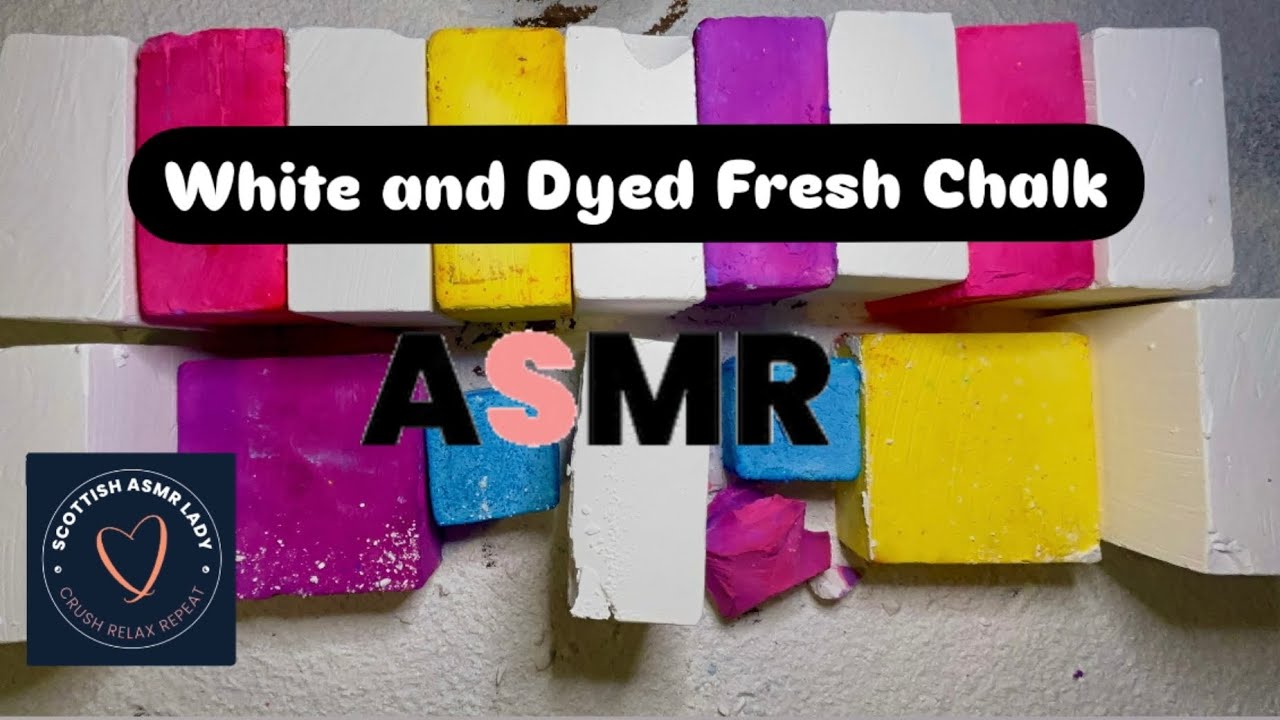 Fresh White and Dyed Gym Chalk Crush ASMR | Oddly Satisfying