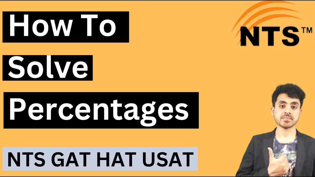 How To Solve Percentages Questions   Quantitative Reasoning NTS GAT General, NAT, HAT, USAT, PPSC