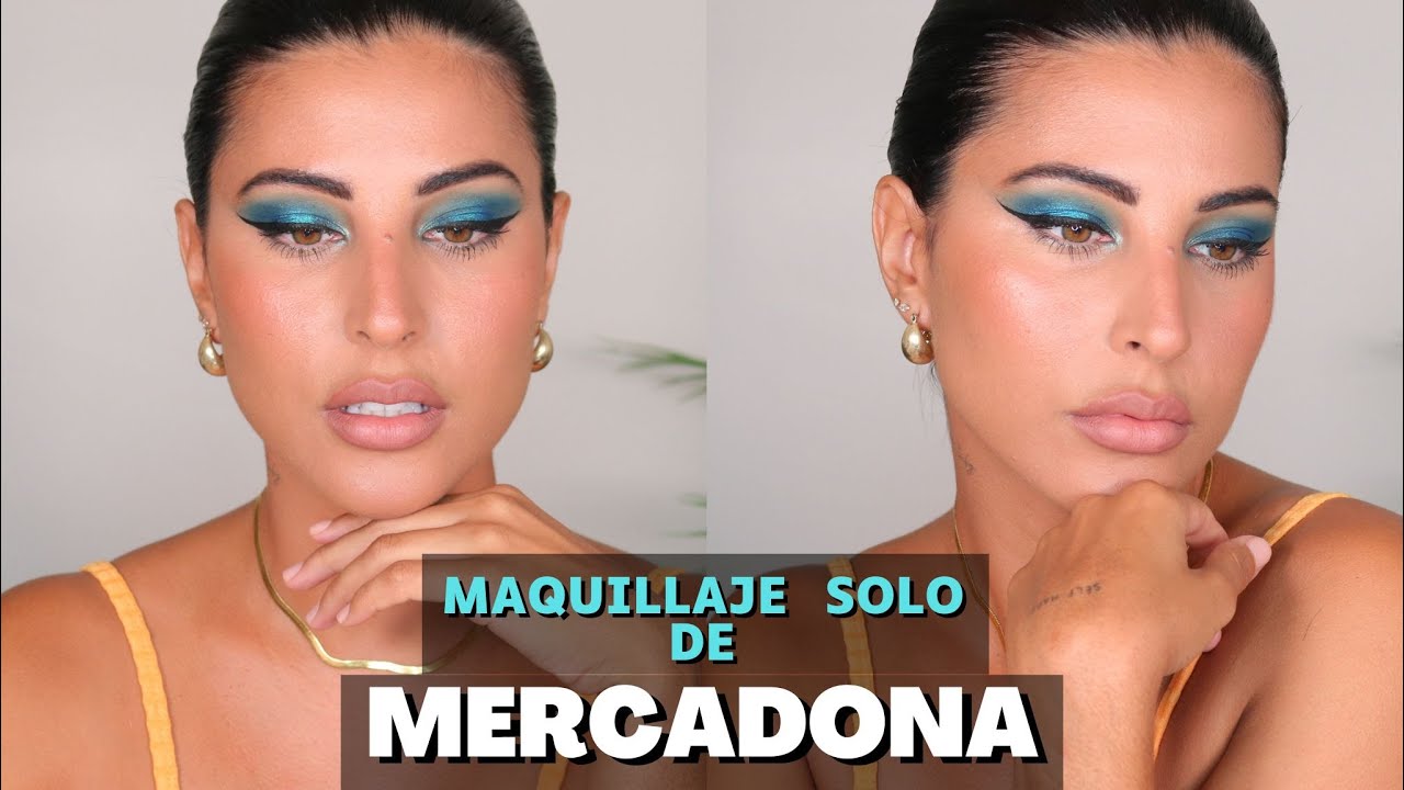 *en shock!!!!* Maquillaje utilizando SOLO productos de DELIPLUS (MERCADONA) 2022