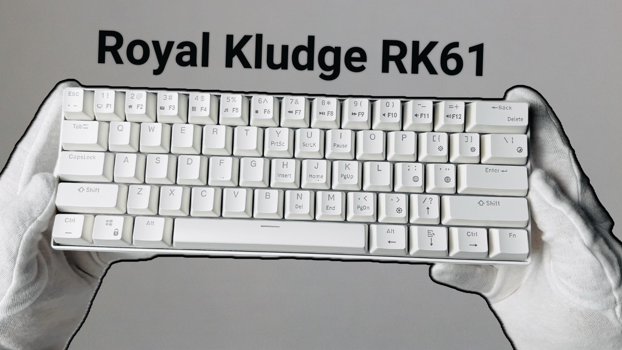 Royal Kludge RK61 Mechanical Keyboard Unboxing + Gameplay