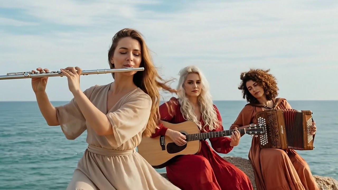 Mediterranean Garden Symphony | Cinematic Flamenco Guitar, Sax, Accordion & Flute