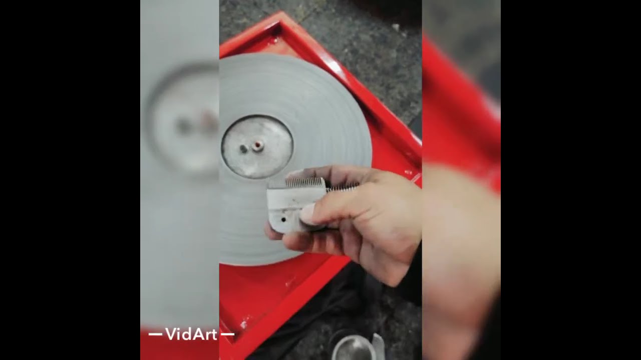 Maquina industrial para el afilado en cuchillas de peluqueria canina y humana