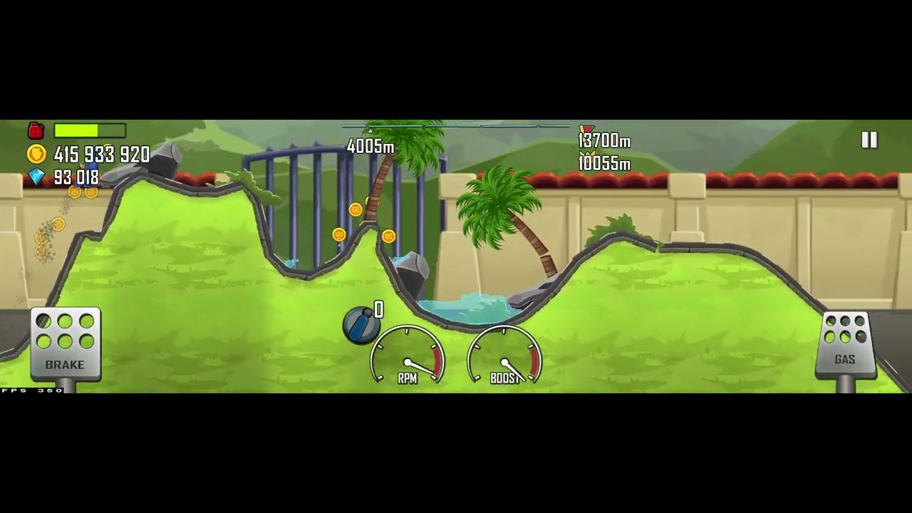 Hill Climb Racing. Rally Car on Action Hero. 11486 meters. New Record!!!