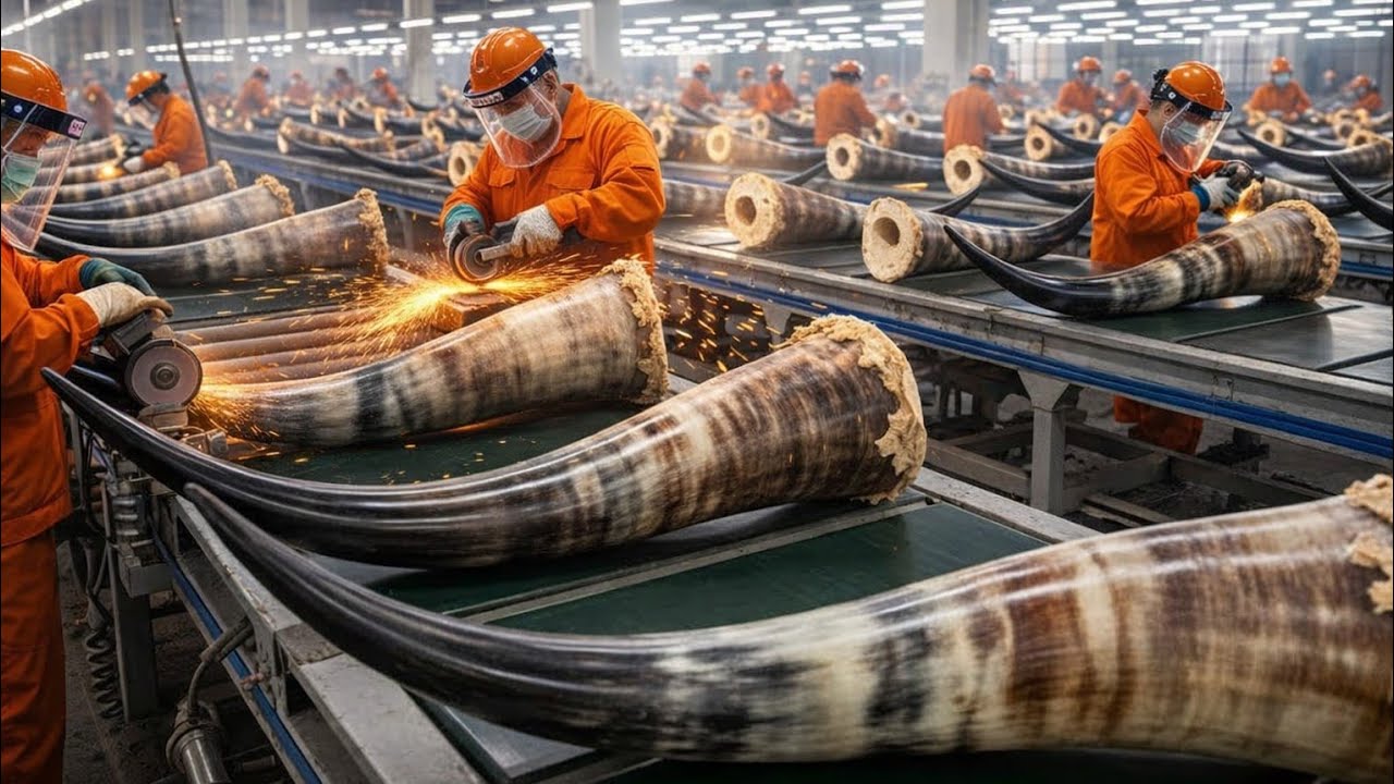 How Buffalo Horns Are Turned Into Luxury Goods  || Amazing Factory Process 