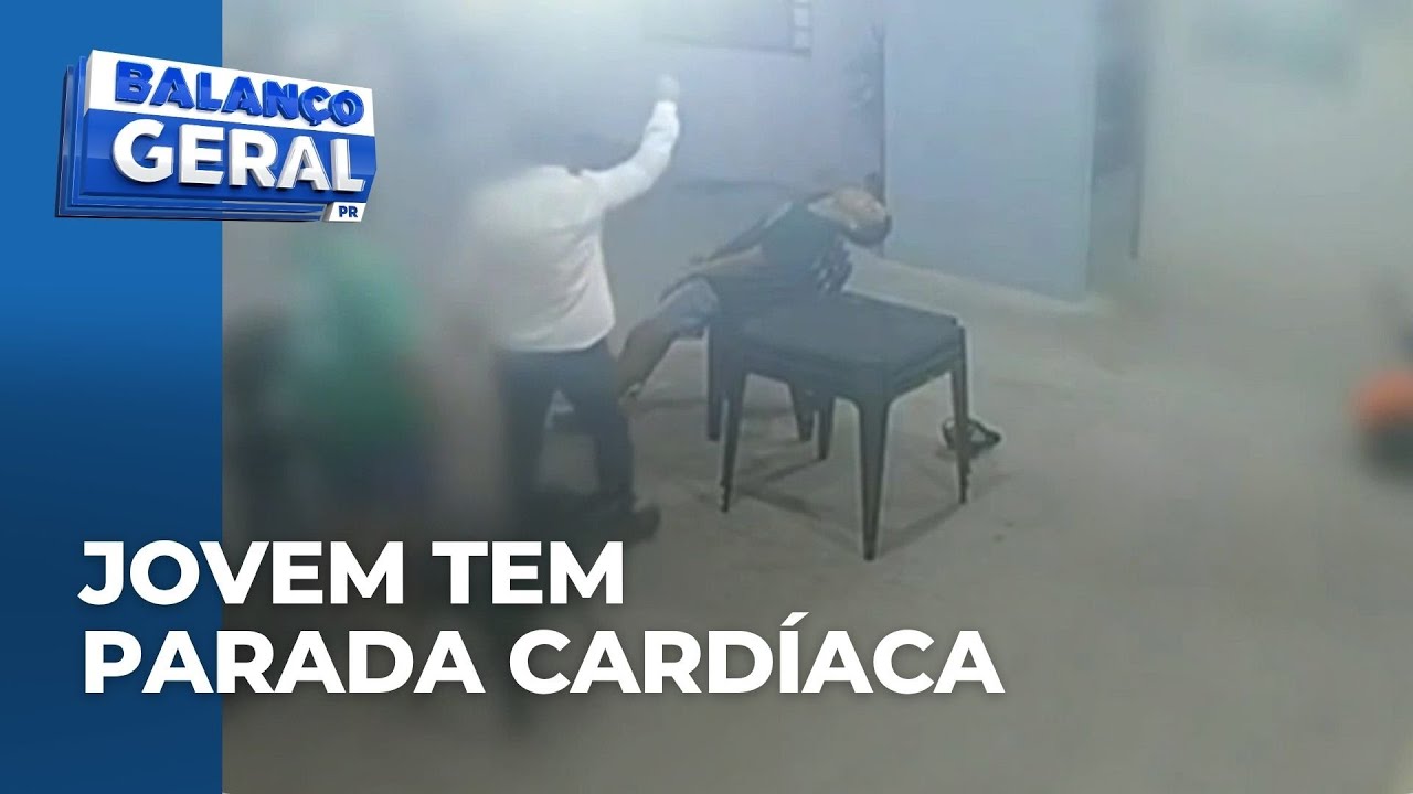 Jovem tem parada cardíaca e fica quase dez minutos sem batimentos