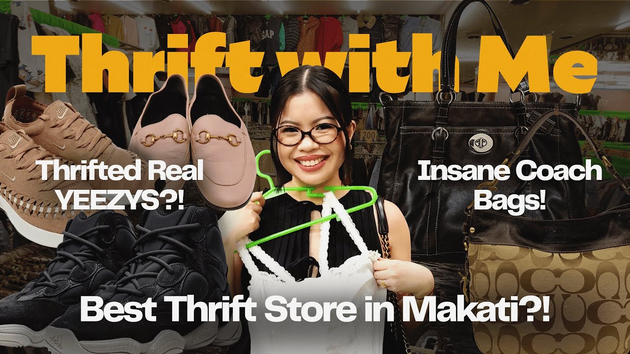 THRIFT WITH ME in Makati, Philippines 🇵🇭| Best Thrift + Ukay-Ukay Haul: YEEZYS, COACH | The Sierra’s