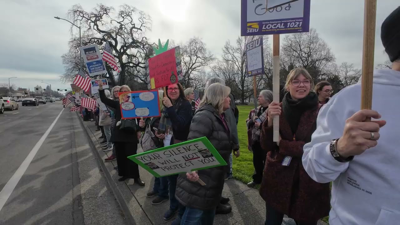 “Free America” walkout protest in Santa Rosa
