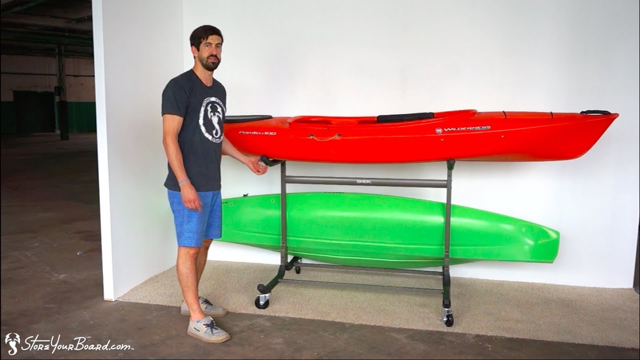 Kayak Floor Rack | 3 Kayak Storage Rack | StoreYourBoard