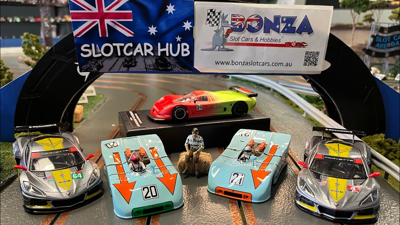 Nsr slot cars Porsche 908 - Corvette C8R - Mosler Available at Bonza Slot Cars and hobbies 👍🇦🇺