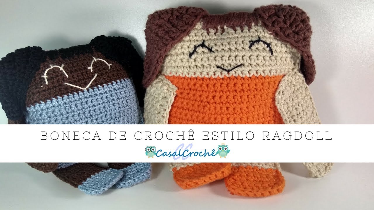 PAP - Boneca de crochê estilo Ragdoll - #desafiodescolado