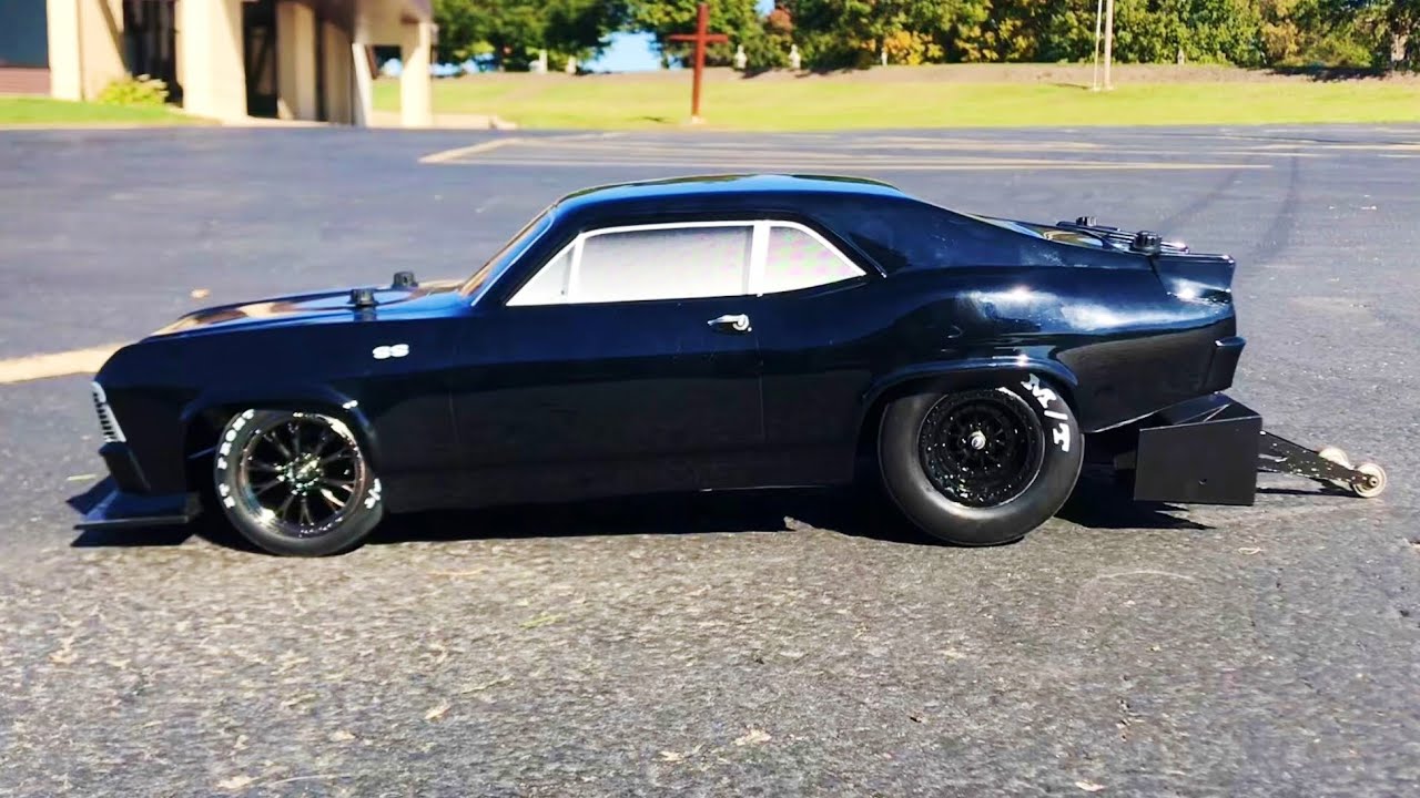 ПЕРВОЕ ТЕСТИРОВАНИЕ моего дрэг-кара Chevy Nova SS «Traxxas Slash 2wd» 1969 года!!
