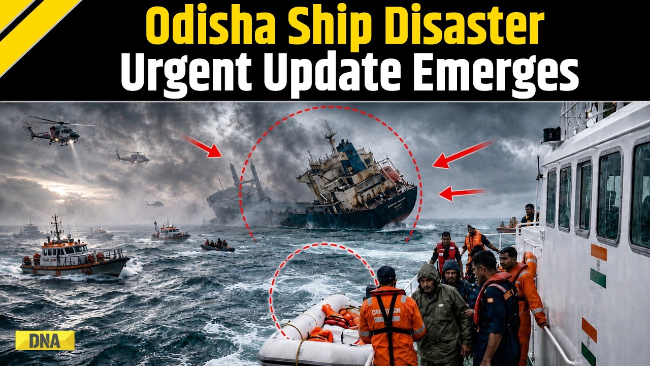 Odisha News: 22 Still Missing! Dramatic Rescue Efforts Continue After Panama Flagged Ship Sinks