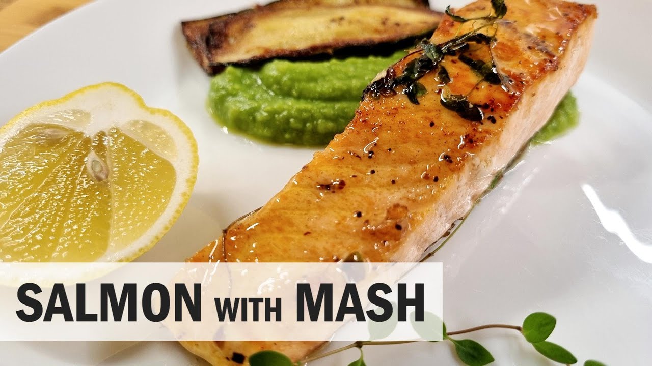 How To Make Salmon With Mashed Peas And Zucchini