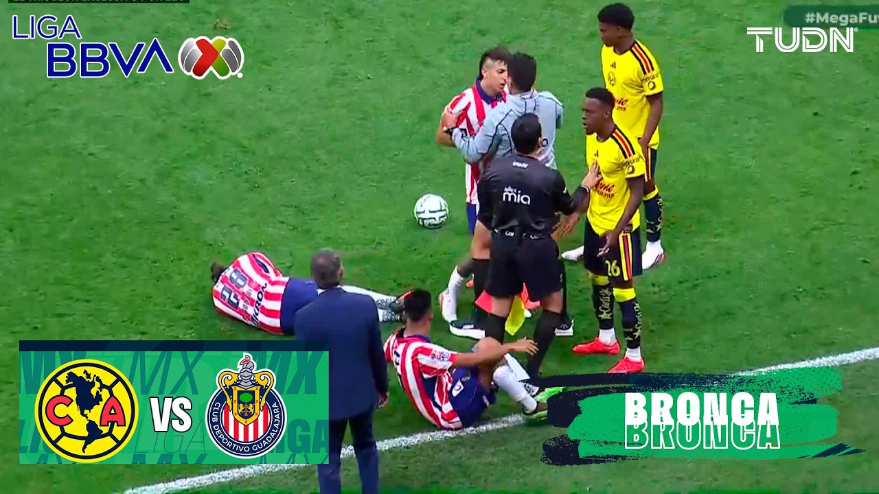 &iexcl;HAY BRONCA!  Am&eacute;rica 2-2 Chivas | Liga MX - Jornada 9 Apertura 2026 | TUDN