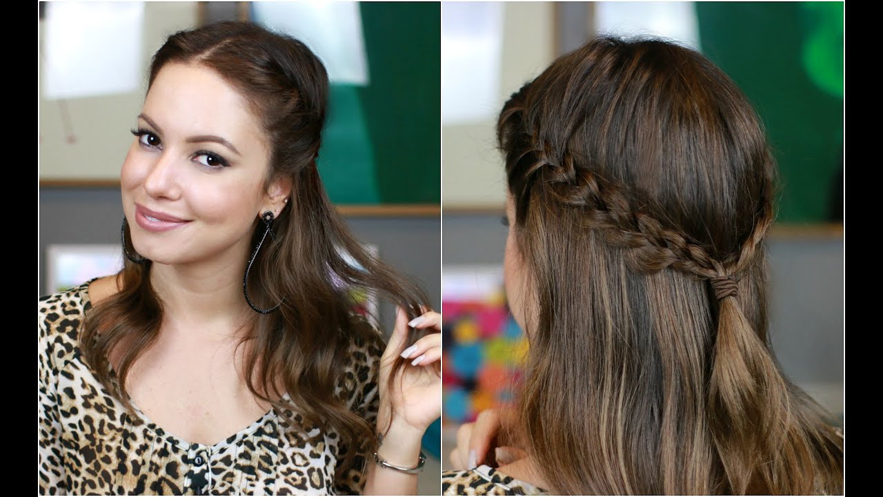 Cabelo Meio Preso com Trança Embutida Dupla por Juliana Goes | All Things Hair™