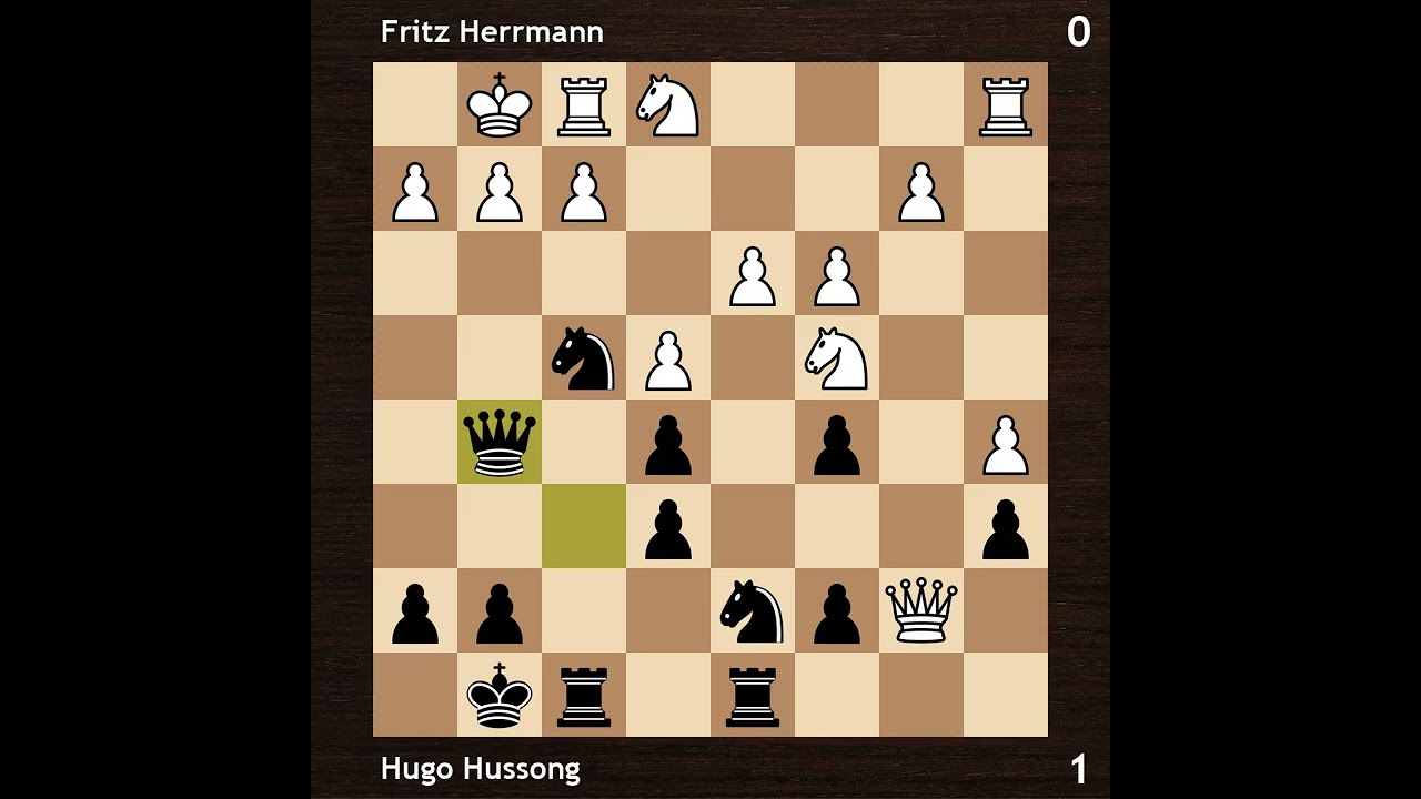 Fritz Herrmann vs Hugo Hussong | Hauptturnier 1930