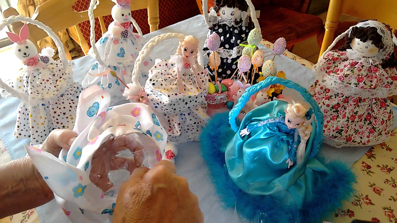 Lovely Easter Dolly Baskets