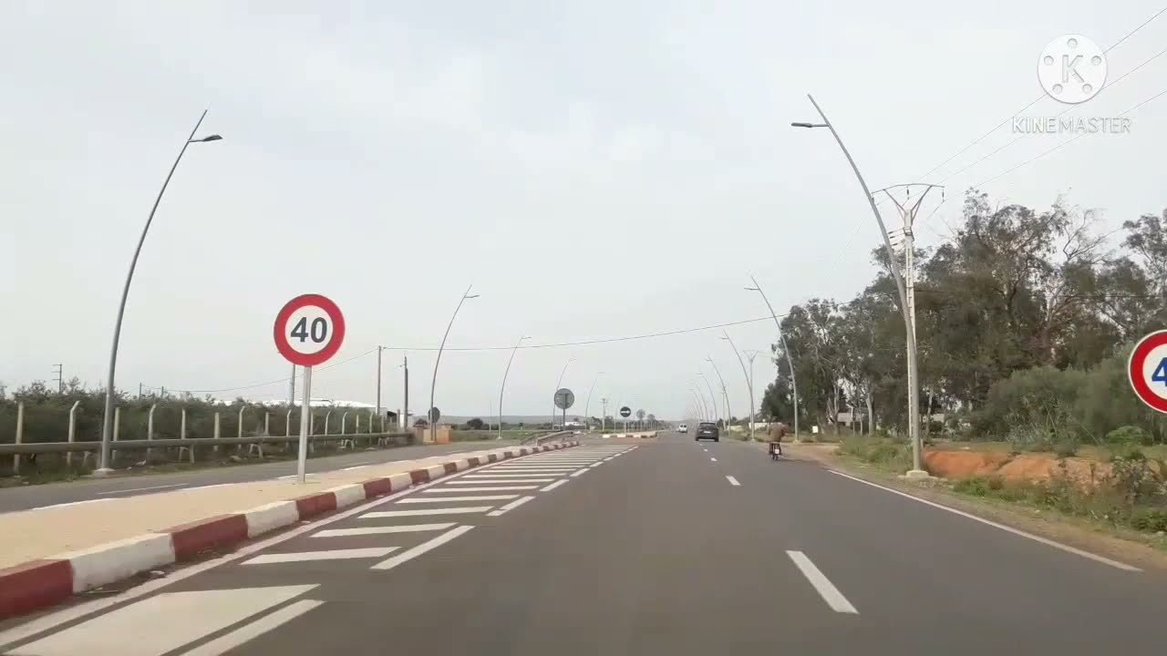 Berkane Saidia today الطريق الرابطة بين مدينة بركان و السعيدية مناظر جميلة و نقط سوداء